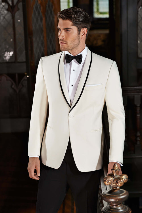 'Waverly' Ivory Tuxedo Jacket