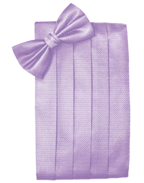 Pastel Lavender Herringbone Cummerbund