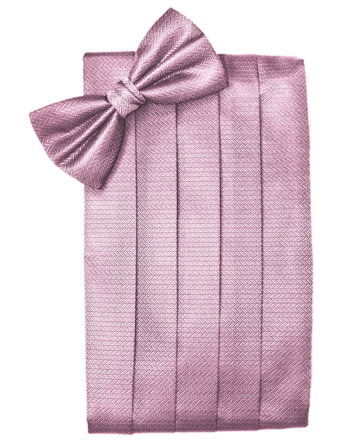 Rose Herringbone Cummerbund