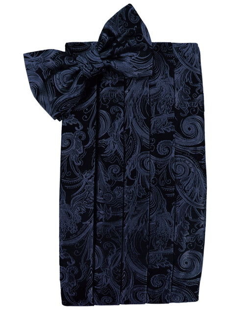 Midnight Blue Tapestry Cummerbund