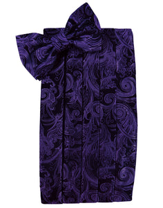 Purple Tapestry Cummerbund