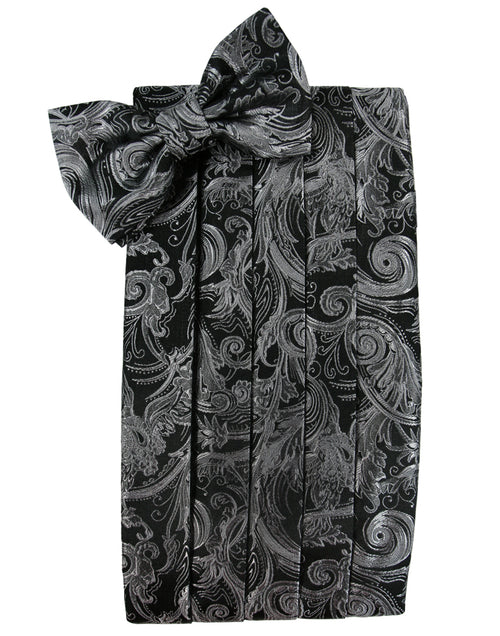 Silver Tapestry Cummerbund
