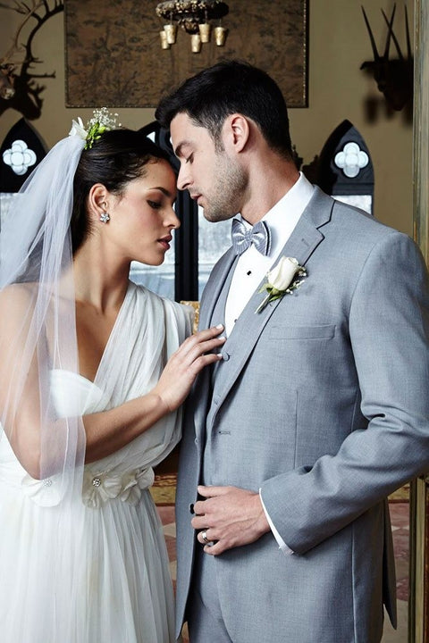 'Infinity' Heather Grey Tuxedo Jacket
