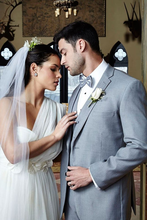 'Infinity' Heather Grey Tuxedo Jacket
