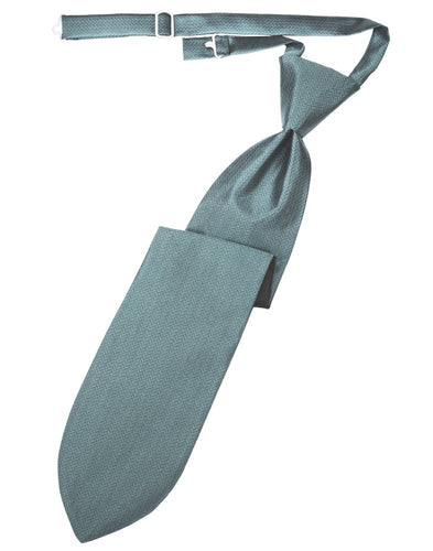 Cloudy Herringbone Long Tie