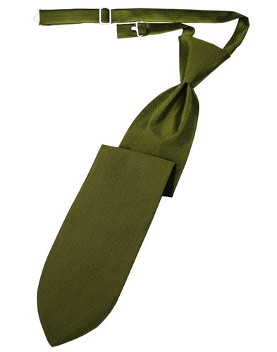 Fern Herringbone Long Tie