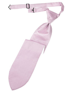 Light Pink Herringbone Long Tie
