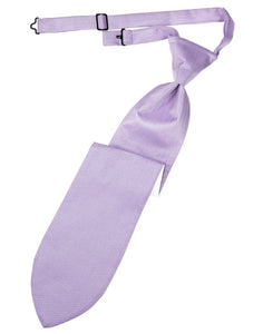 Pastel Lavender Herringbone Long Tie