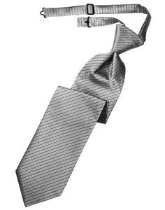 Silver Palermo Long Tie