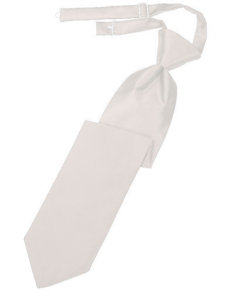 Angel Pink Solid Satin Long Tie