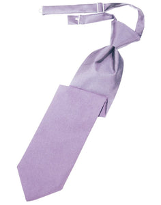 Heather Solid Satin Long Tie