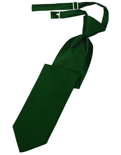 Hunter Solid Satin Long Tie