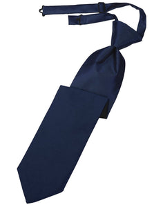 Peacock Solid Satin Long Tie