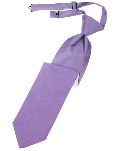 Wisteria Solid Satin Long Tie