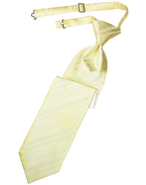 Banana Striped Satin Long Tie