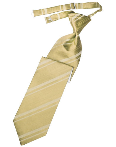 Harvest Maize Striped Satin Long Tie