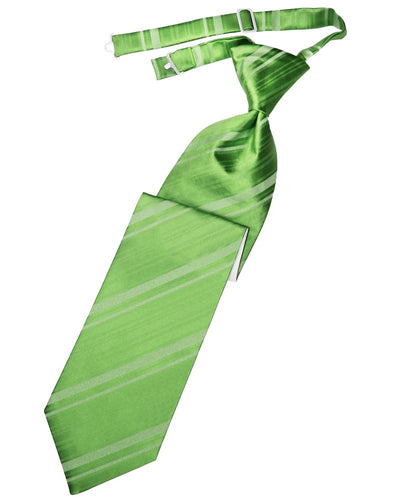 Kelly Striped Satin Long Tie