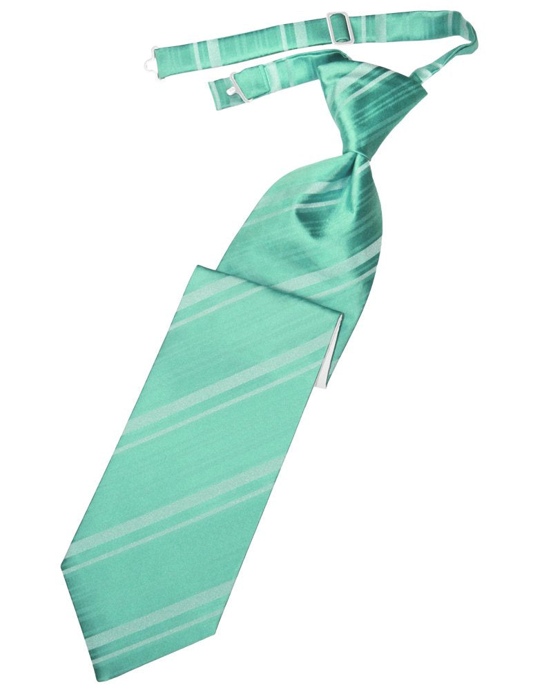 Mermaid Striped Satin Long Tie