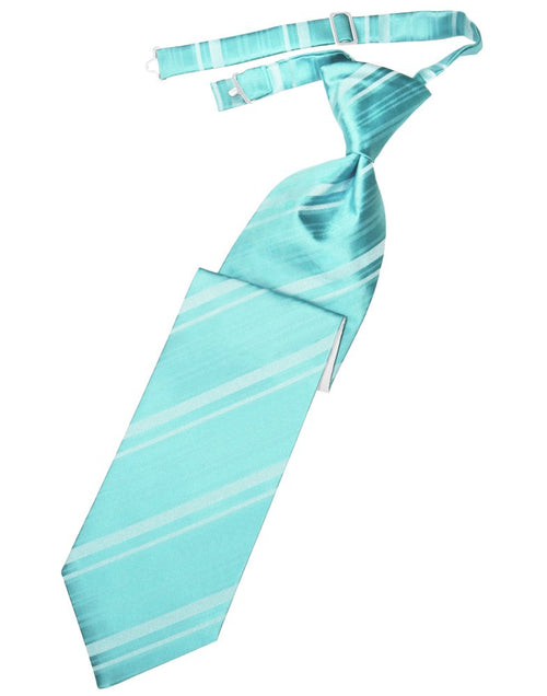 Pool Striped Satin Long Tie