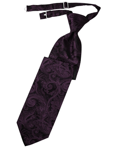 Berry Tapestry Long Tie