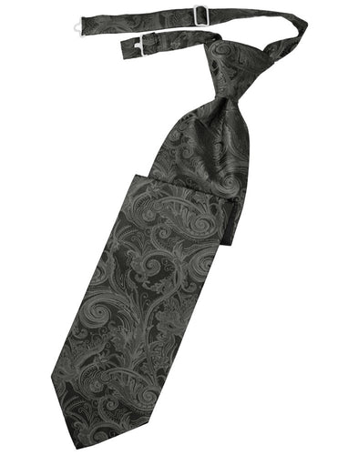 Charcoal Tapestry Long Tie