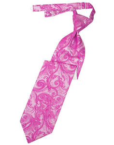 Fuchsia Tapestry Long Tie