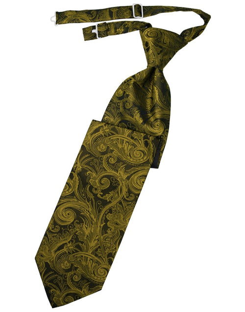New Gold Tapestry Long Tie