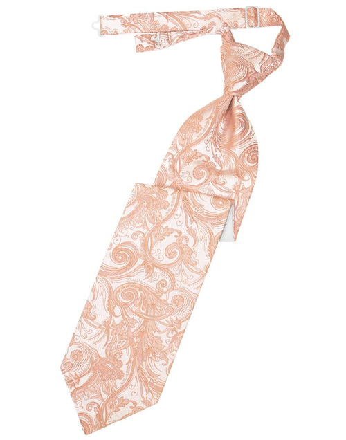 Peach Tapestry Long Tie