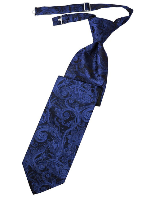 Royal Blue Tapestry Long Tie