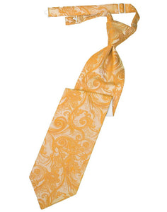 Tangerine Tapestry Long Tie