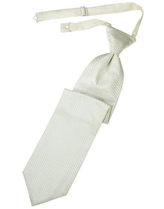 Ivory Venetian Long Tie