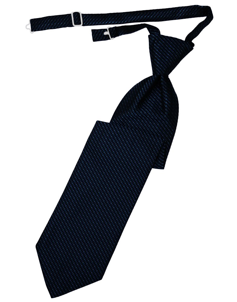 Navy Venetian Long Tie