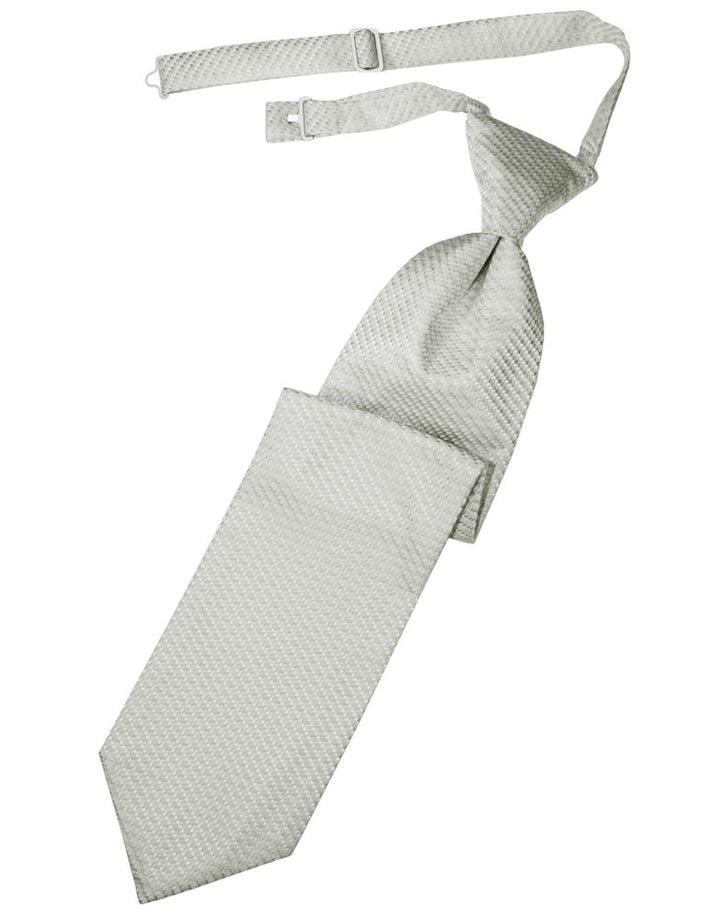 Platinum Venetian Long Tie