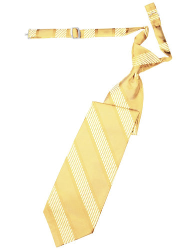 Harvest Maize Venetian Stripe Long Tie