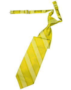 Lemon Venetian Stripe Long Tie