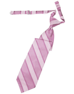 Rose Venetian Stripe Long Tie