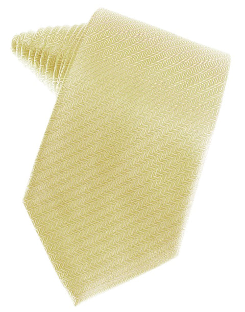 Banana Herringbone Suit Tie