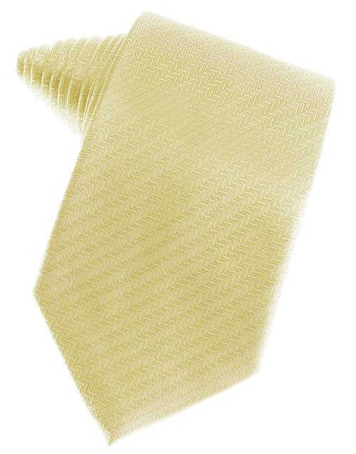 Banana Herringbone Suit Tie