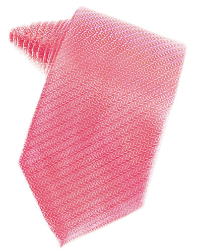 Bubblegum Herringbone Suit Tie