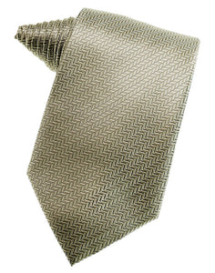 Champagne Herringbone Suit Tie