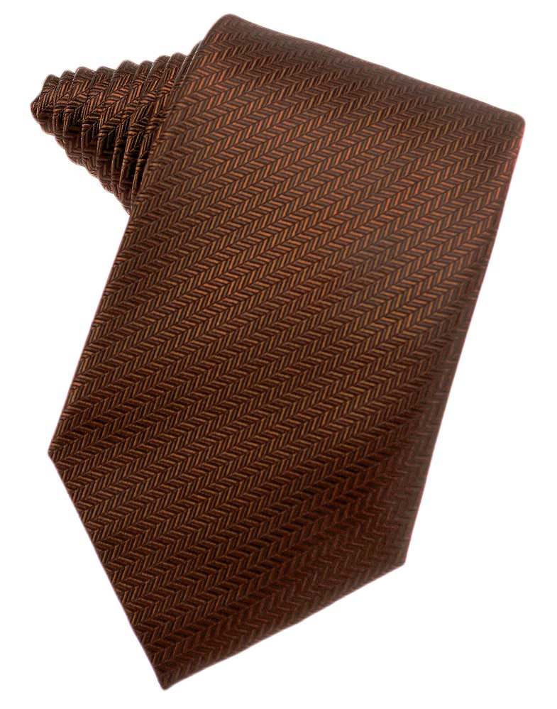 Cinnamon Herringbone Suit Tie