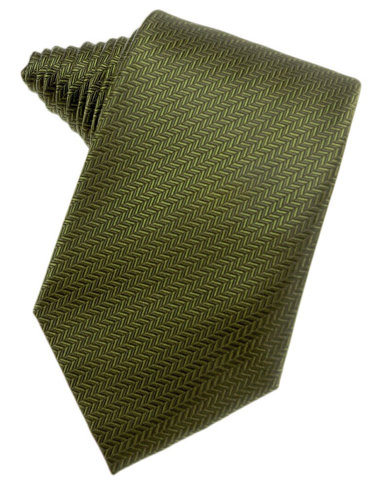 Fern Herringbone Suit Tie