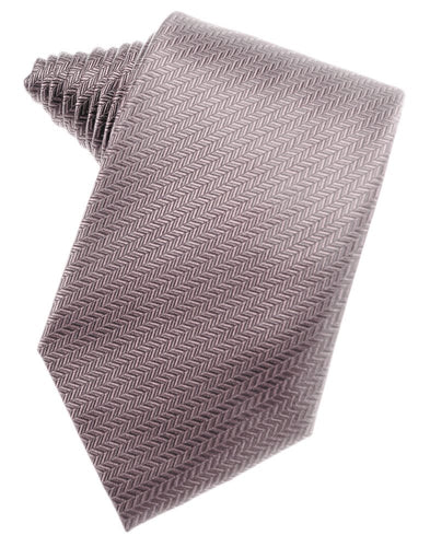 Frosty Pink Herringbone Suit Tie