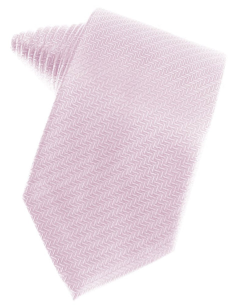 Light Pink Herringbone Suit Tie
