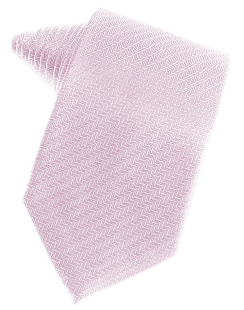 Light Pink Herringbone Suit Tie