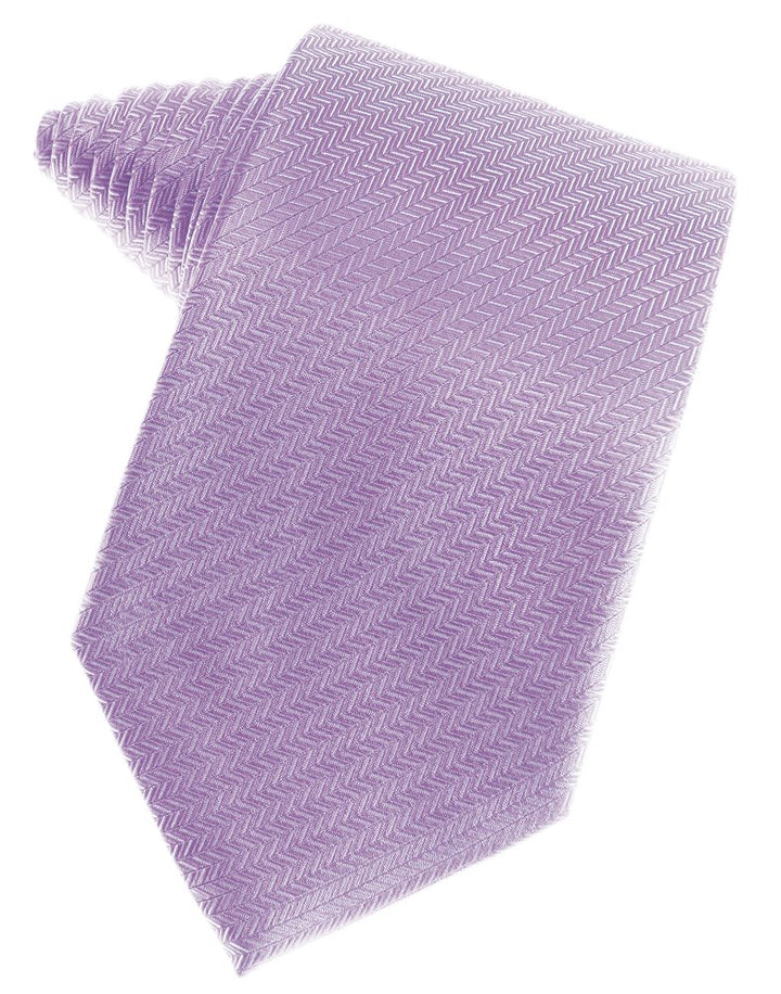 Pastel Lavender Herringbone Suit Tie