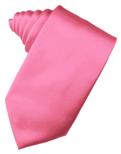 Bubblegum Solid Satin Suit Tie