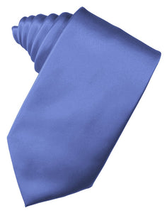 Cornflower Solid Satin Suit Tie