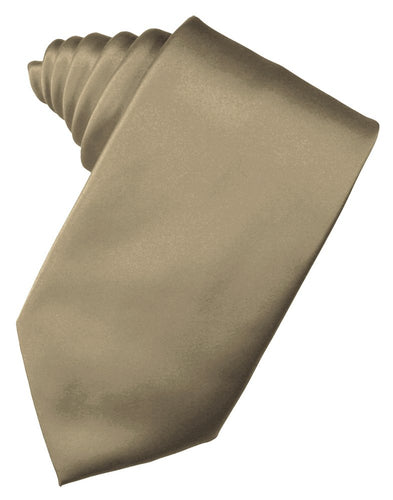 Latte Solid Satin Suit Tie