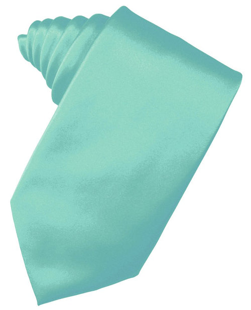 Mermaid Solid Satin Suit Tie